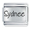 Name Sydnee Laser Italian Charm
