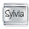 Name Sylvia Laser Italian Charm