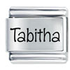 Name Tabitha Laser Italian Charm