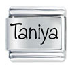 Name Taniya Laser Italian Charm