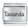 Name Tawanda Laser Italian Charm