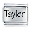 Name Tayler Laser Italian Charm