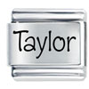 Name Taylor Laser Italian Charm