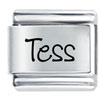 Name Tess Laser Italian Charm
