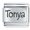 Name Tonya Laser Italian Charm