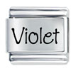 Name Violet Laser Italian Charm