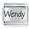 Name Wendy Laser Italian Charm