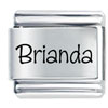 Name Brianda Laser Italian Charm