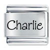 Name Charlie Laser Italian Charm