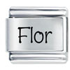 Name Flor Italian Charms