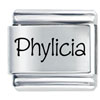 Name Phylicia Laser Italian Charm