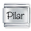 Name Pilar Laser Italian Charm