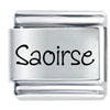 Name Saoirse Laser Italian Charm