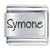 Name Symone Laser Italian Charm