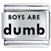 Boys Are Dumb  Laser  Italian Charm