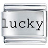  Lucky  Laser Italian Charm