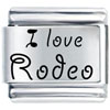 I Love Rodeo Laser Italian Charm