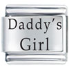 Laser Daddys Girl Italian Charm