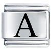 Greek Alpha Laser Italian Charm