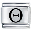 Laser Greek Theta Laser Italian Charm