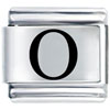 Greek Omicron Laser Italian Charm