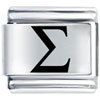 Laser Greek Sigma Laser Italian Charm