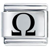Laser Greek Omega Laser Italian Charm