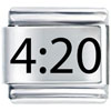 Four Twenty Laser Italian Charm