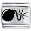 Bomb Laser Italian Charm