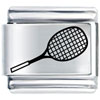 Tennis Racket Laser Italian Charm
