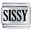 Arial Black Font Sissy Laser Italian Charm