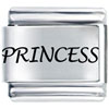 Word Princess Laser Italian Charm