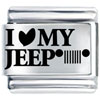 I Heart My Jeep Letter Laser Italian Charm
