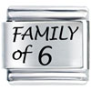 Laser  Family  Of 6 Italian Charm