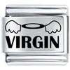 Angel Virgin Laser Italian Charm