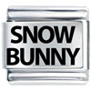 Snow Bunny Laser Italian Charm