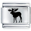 Moose Laser Italian Charm