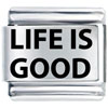 Arial Black Font Life Is Good Laser Italian Charm