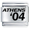 Athens '04 Laser Italian Charm
