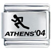 Athens Track Laser Italian Charm