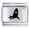 Laser Shark Italian Charm