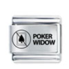 Poker Widow Ban Cards Laser Italian Charm