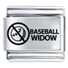 Baseball Widow Ban Game Laser Italian Charm