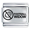 Football Widow Ban Football Laser Italian Charm