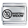 Basketball Widow Laser Italian Charm