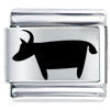 Taurus Bull  Zodiac  Sign Laser  Italian  Charm
