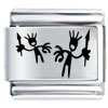 Laser Tribal Dance Italian Charm