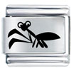  Praying  Mantis Laser Italian Charm
