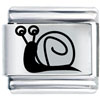 Laser Snail Italian Charm