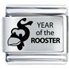 Year Of The Rooster Laser Italian Charm